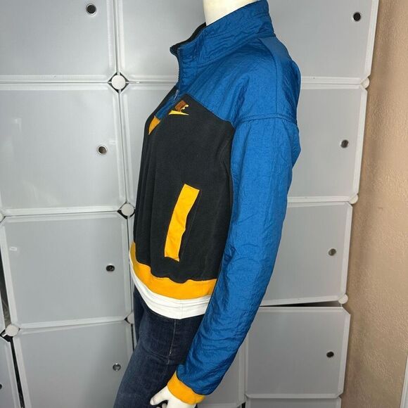 NIKE BLUE AND ORANGE POLAR FLEECE HALF ZIP SWEATSHIRT Size XS - Picture 9 of 13
